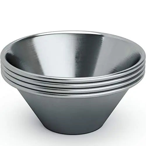 Stainless Steel Sauce Cup Set - Small Size, Bulk Pack - Perfect for Condiments, Spices, and Sides