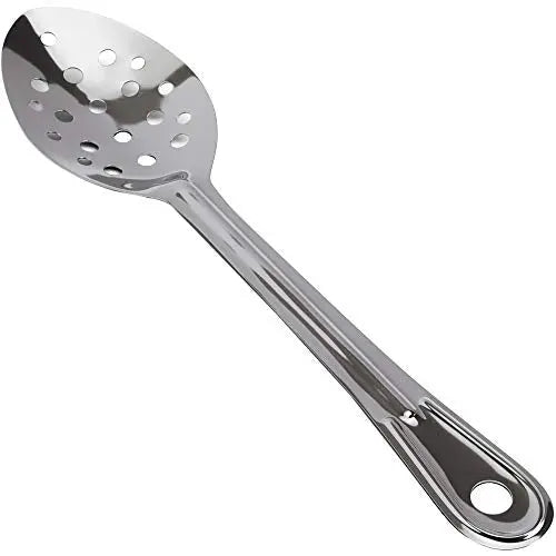 11-inch Stainless Steel Serving Spoon Set, Slotted and Perforated, Professional Grade