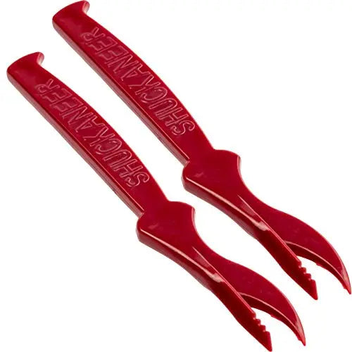 Dark Red Shuckaneer Sheller - 2 Pack | 7.5" Seafood Cracker and Meat Picker | Perfect for Crab and Lobster
