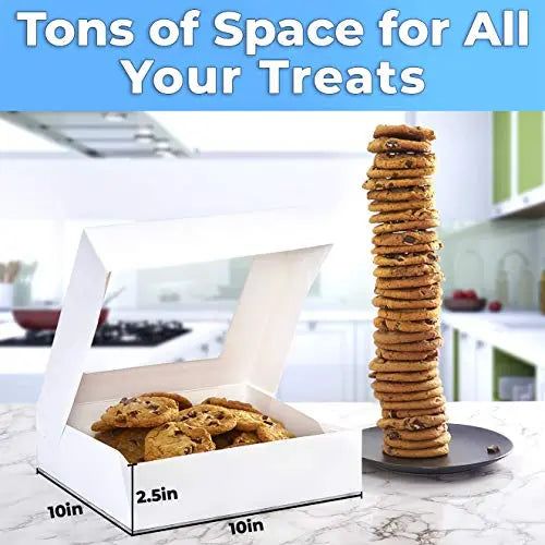 White Bakery Box - Medium - 5 Boxes