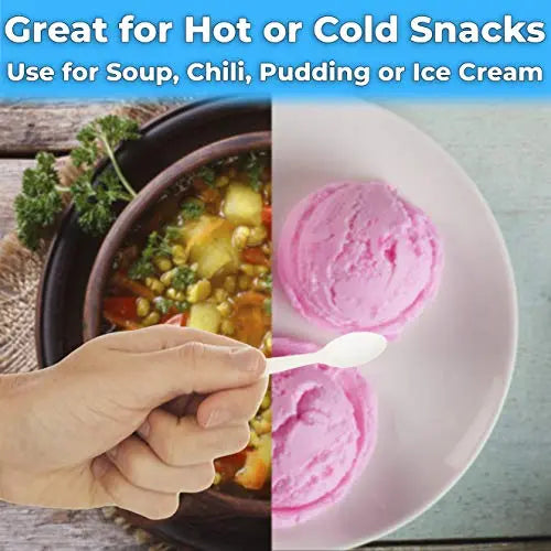 3" Neon Taster Spoons in Multicolor - Small, Durable and Disposable