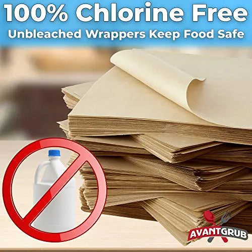 Small Brown Deli Liner, 100 Pack - Grease Proof, Heavy Duty & Eco Friendly