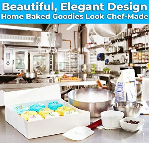 White Bakery Box - Medium - 5 Boxes