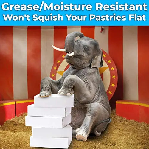 10-Inch White Bakery Box with Window - Package for Cake or Pie - 1 Pack