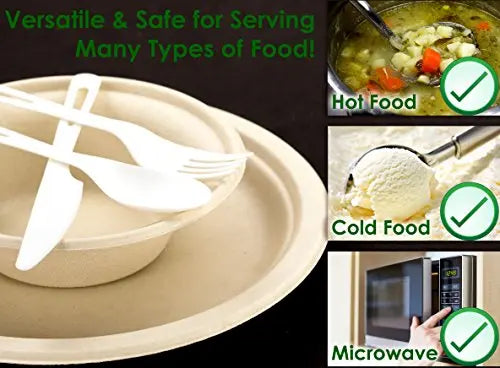 Eco-Friendly 11.5 oz Brown Kraft Bowls - Biodegradable and Heat-Resistant