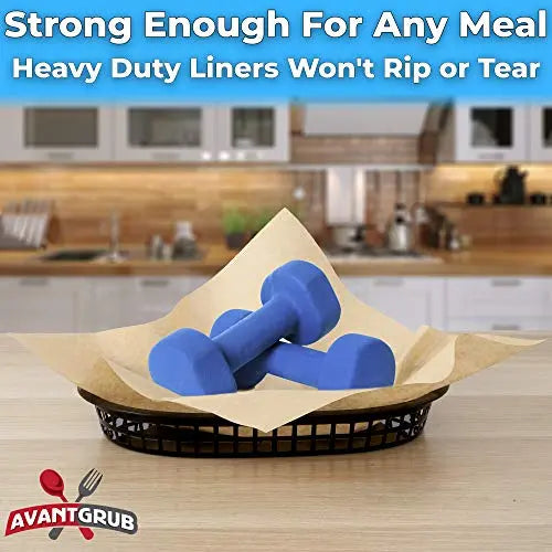 Small Brown Deli Liner, 100 Pack - Grease Proof, Heavy Duty & Eco Friendly