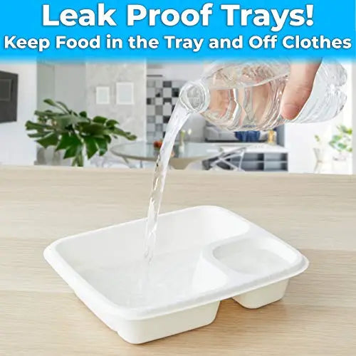 Eco-Friendly Compostable Nacho Trays, Leak-Proof and Microwave Safe, 6.5 x 7.5 Inch - Packs of 50, 100, 300