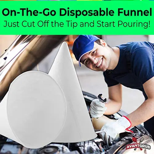 4.5oz Compostable White Paper Cone Cups - Ideal for Shaved Ice, Crafts, and Disposable Funnels