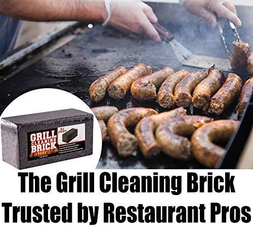 Eco-Friendly Grill Cleaning Brick - 8x4x3.5 Inches - Non-Toxic and Scratch-Free