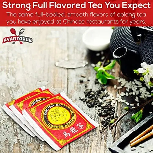 Bulk Pack of 150 Oolong Tea Bags, Full-Flavored, Traditionally Crafted, Perfect Morning Energizer