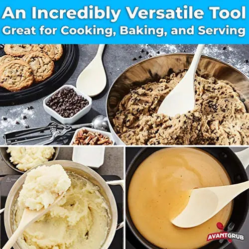 Multipack Natural Wooden Spoons - Durable, BPA-Free, Long-Handled - 3 Pack