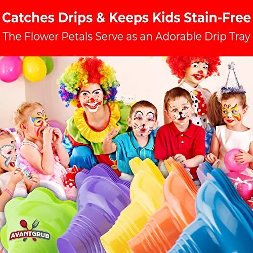 Ice Cream Cups - Bulk Packs (10/25/50/100) - Blue, Orange, Yellow, Green & Purple - Leakproof - Durable - 4oz