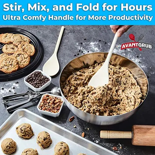 Multipack Natural Wooden Spoons - Durable, BPA-Free, Long-Handled - 3 Pack